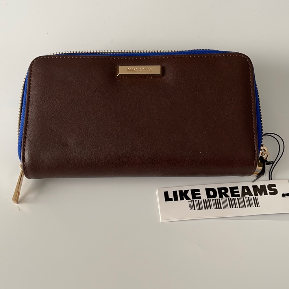 Dream Control Brown Vegan Leather Wallet